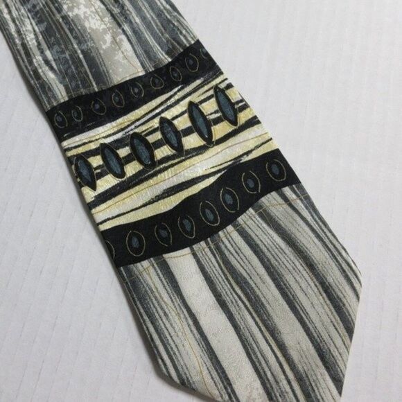 Men's 100% Silk Tie Hand Made in Italy   59.5 Inches - Picture 1 of 5